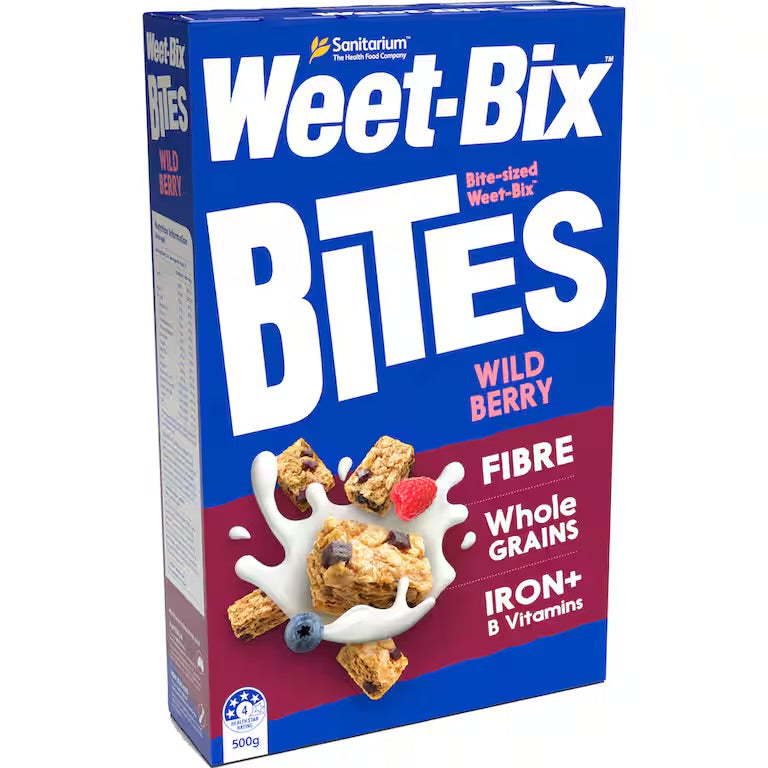 Weet-Bix Bites全穀物早餐穀片多款口味 高纖維 紐西蘭製造 500g–510g