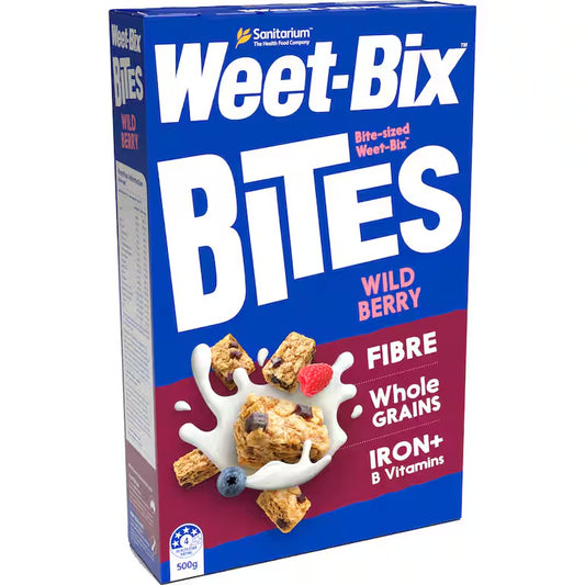 Weet-Bix Bites全穀物早餐穀片多款口味 高纖維 紐西蘭製造 500g–510g
