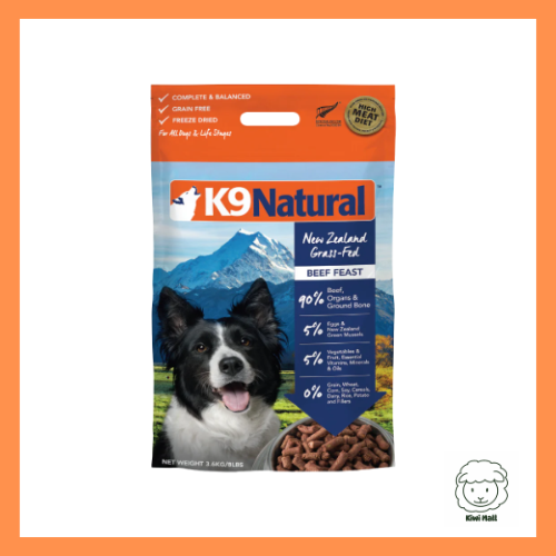 K9 Natural 牛肉盛宴凍乾狗糧3.6kg