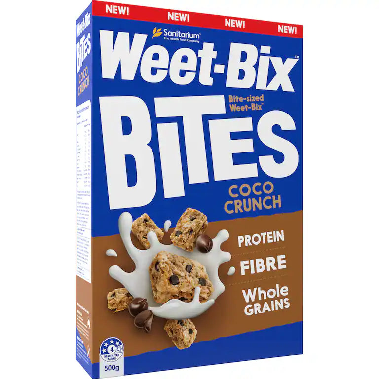 Weet-Bix Bites全穀物早餐穀片多款口味 高纖維 紐西蘭製造 500g–510g