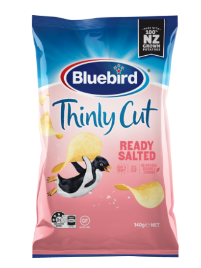 Bluebird 薄切鹽味薯片 140克
