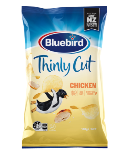 Bluebird 薄切雞味薯片140g